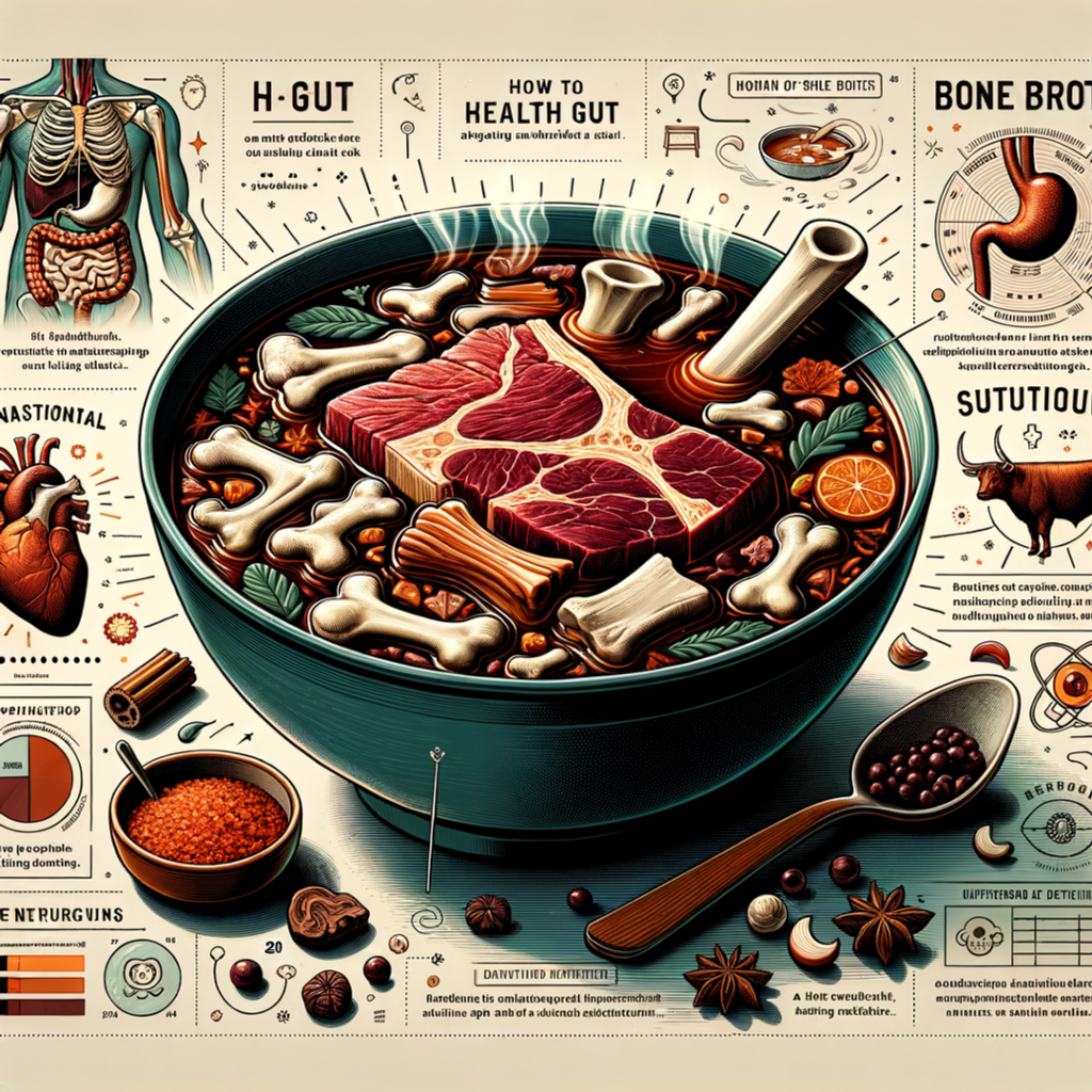 How does bone broth contribute to gut health in the carnivore diet